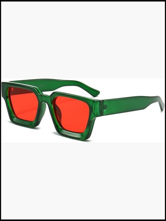 Square Thick Frame Sunglasses for Women Men Simple Designer Style Retro Shades main image 5